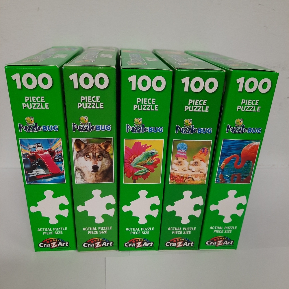Puzzlebug 100 Piece Puzzle Set - Green